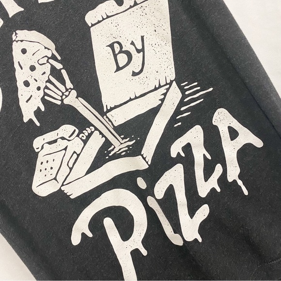 Wicked Clothes Death By Pizza T-shirt - Picture 3 of 6